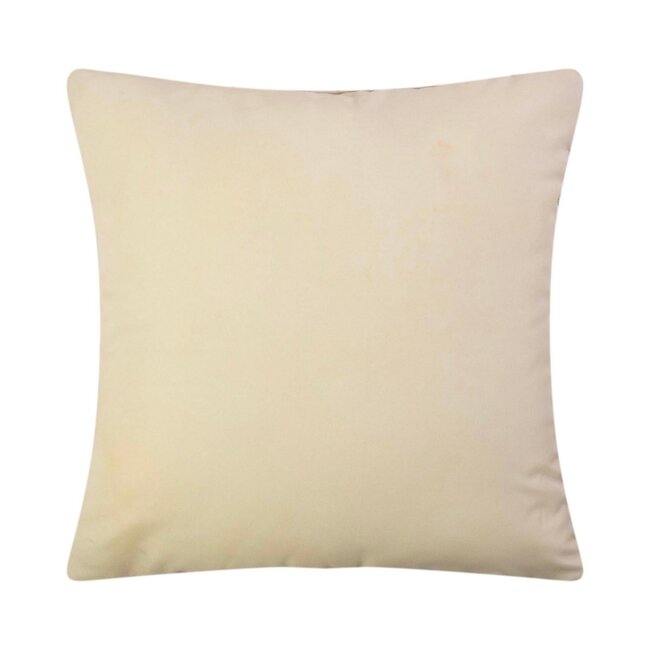 Linen & More Sierkussen rib beige 45x45 cm
