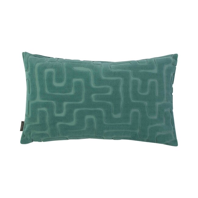 Linen & More Jaxon Kussen groen 30x50cm