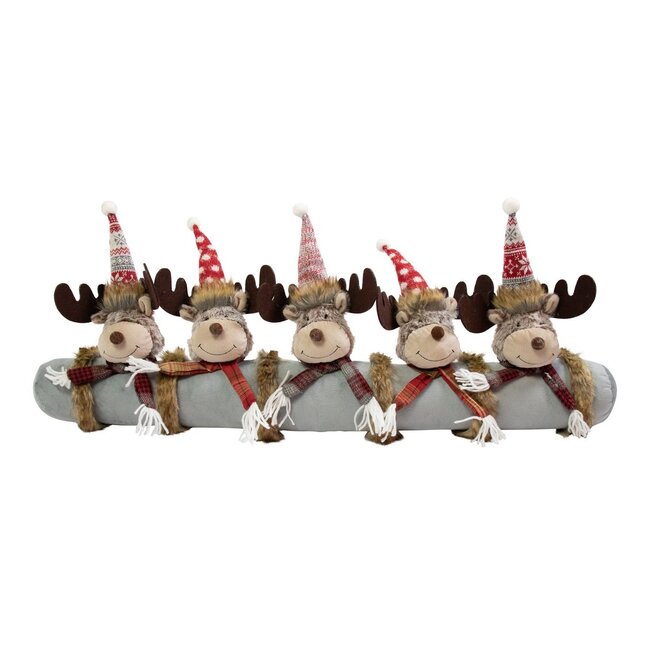Linen & More Gebreide Rudolf windstopper grijs  30x88cm