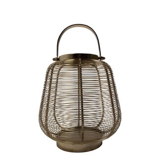 Mars & More Lantaarn met hendel goud h20 d23