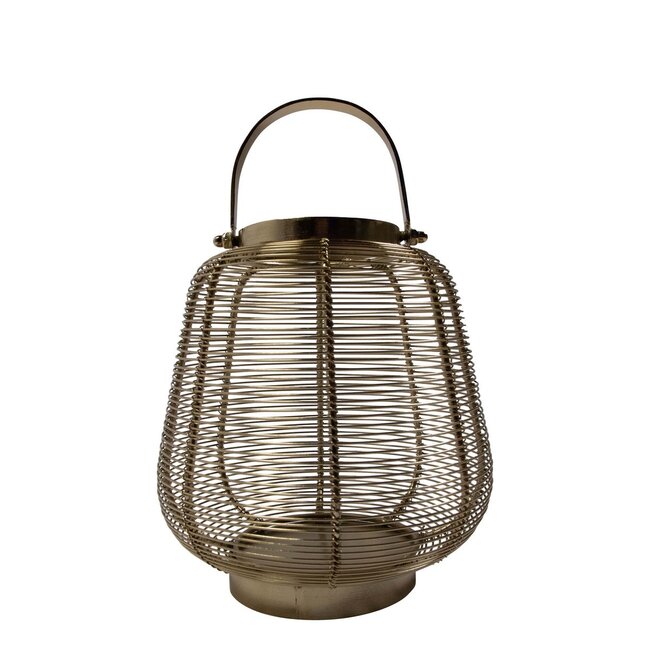 Mars & More Lantaarn met hendel goud h20 d23