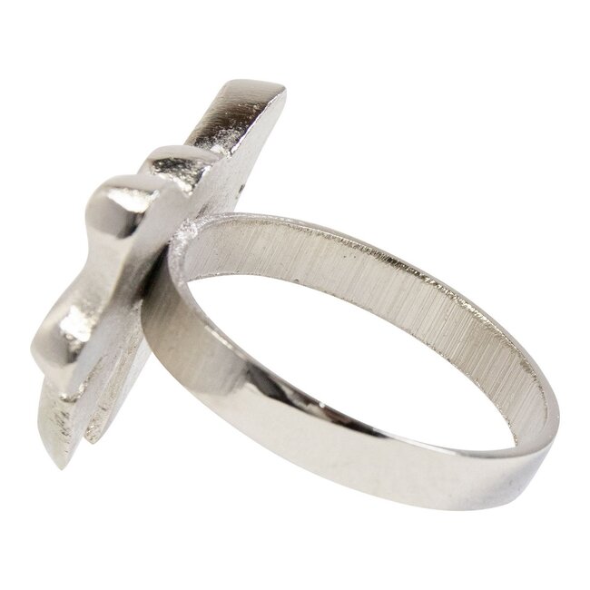 Mars & More Servet Ring strik zilver 5x4,5cm (set of 4)