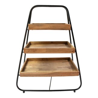 Mars & More Etagere hout rechthoekig h53 d38cm