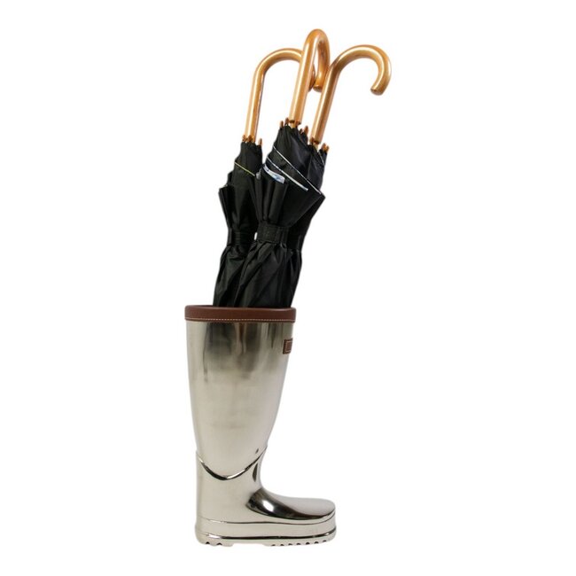 Mars & More Paraplu Standaard leer zilver h45cm