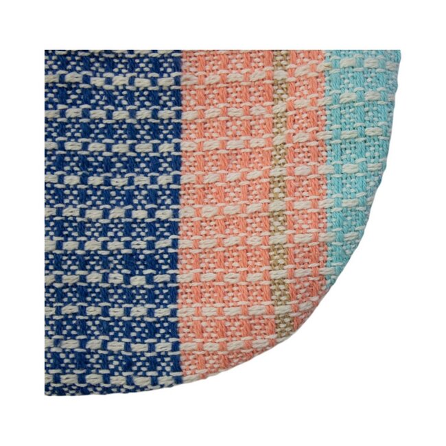 Mars & More Tasje Waffle blauw 15x20cm