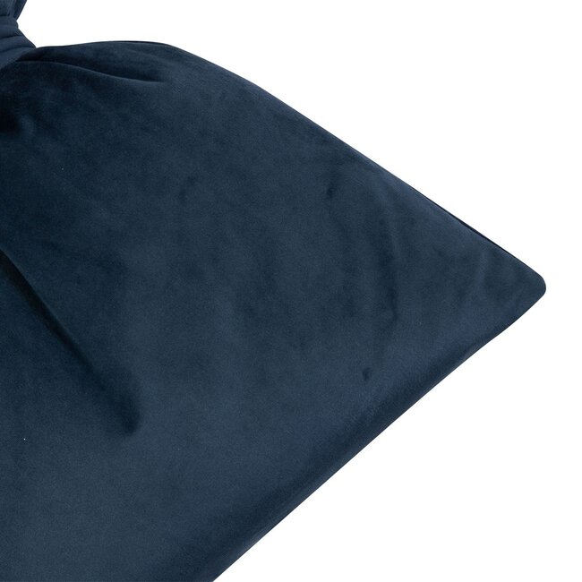 Mars & More Strik Kussen Fluweel navy 40x60cm
