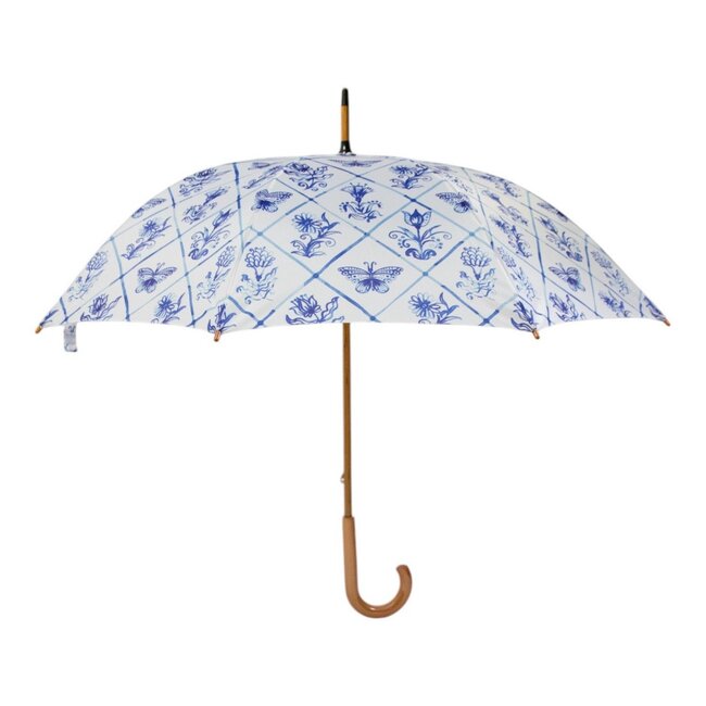 Mars & More Paraplu Delfts blauw 105cm