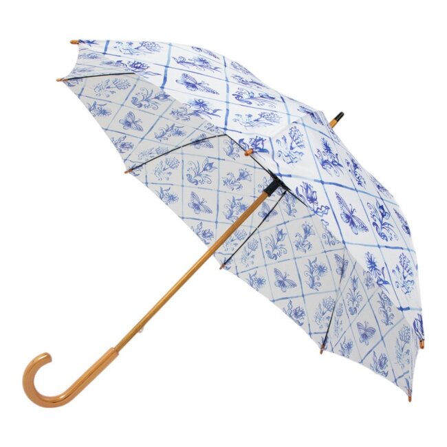 Mars & More Paraplu Delfts blauw 105cm