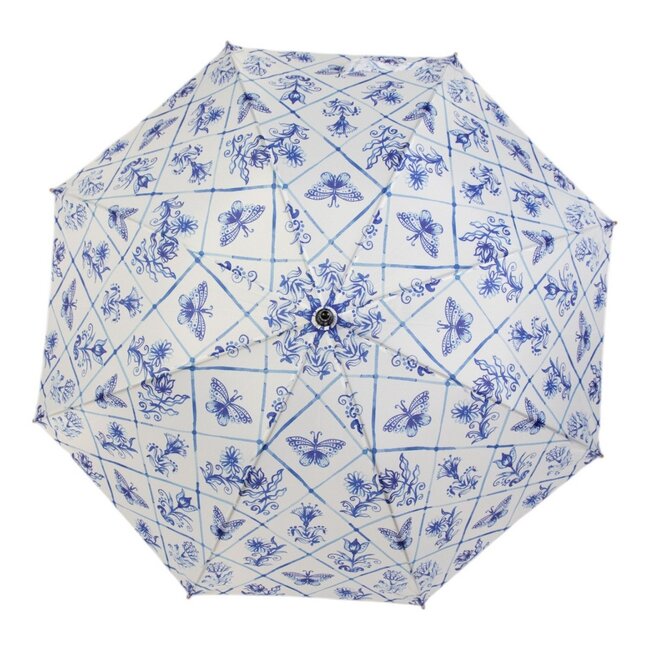 Mars & More Paraplu Delfts blauw 105cm