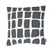 Linen & More Doby chenille jaquard kussen donkergrijs 45x45cm