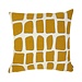 Linen & More Doby chenille jaquard kussen homing geel 45x45cm