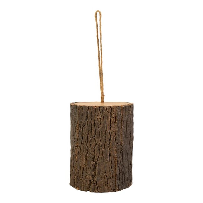 Mars & More Vogelhuisje boomstam h20 d16cm