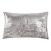 Linen & More All Over Foil Lichtgrijs/Zilver kussen 30x50 cm