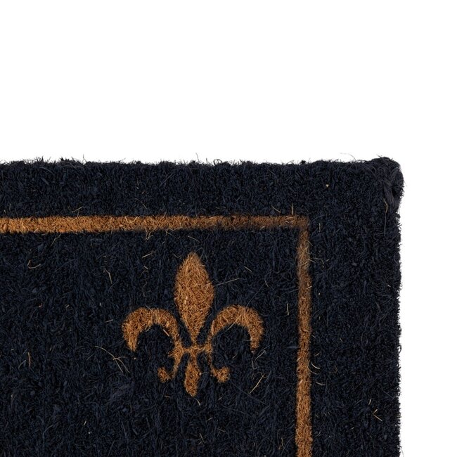 Mars & More kokosmat handgeweven franse lelie donkerblauw 75cm
