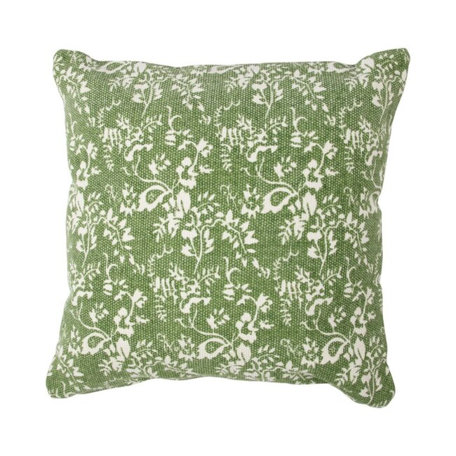Linen & More Flower garden peppermint green cushion 45x45 cm