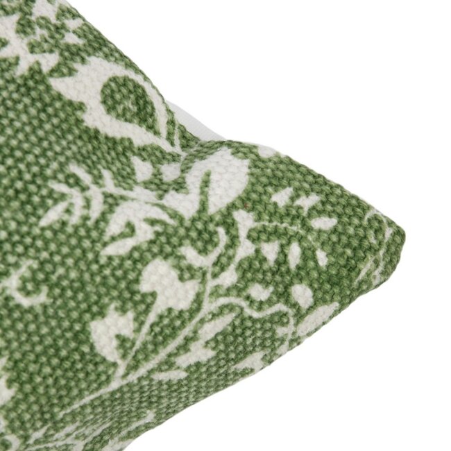 Linen & More Flower garden peppermint green cushion 45x45 cm