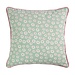 Linen & More Daisy Bloemen Kussen groen 50x50cm