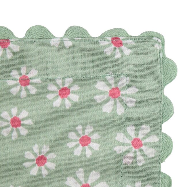 Linen & More Daisy flowers napkin mix colours 40x40 (set of 3)