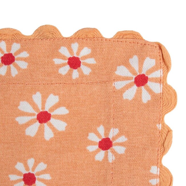Linen & More Daisy flowers napkin mix colours 40x40 (set of 3)