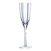 Mars & More Champagneglass Blauw Streep h25 d7,5