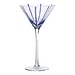 Mars & More Martiniglass Blauw Streep h21 d12