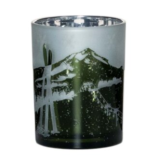Mars & More Theelichthouder ski groen medium 12cm