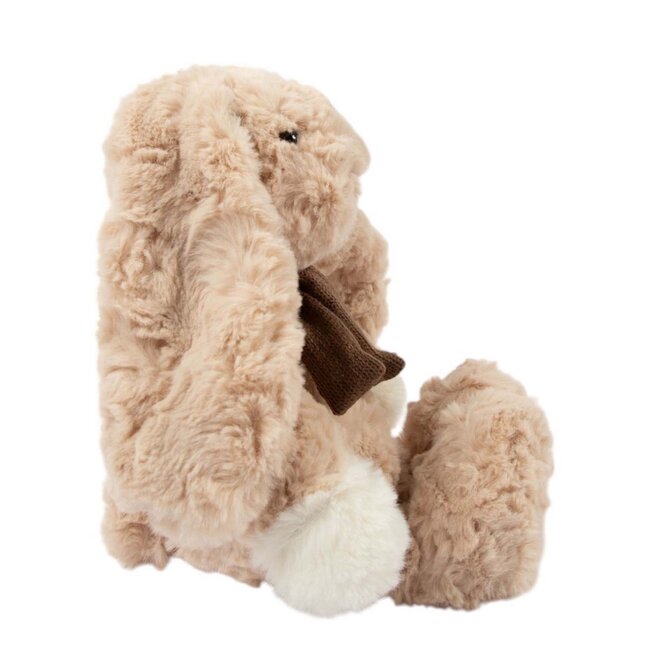 Mars & More Knuffel Beige konijn Jojo sjaal middel 25cm