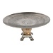 Mars & More Dienblad op voet zilver hout h29 d55,5