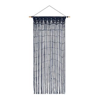 2Lif Deurgordijn Macrame marine blauw 90 x 200cm
