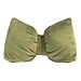 Mars & More Strik Deurstopper fluweel appeltjes groen 16cm
