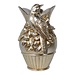 Mars & More Vaas Vogel hars zilver 18x16x26cm