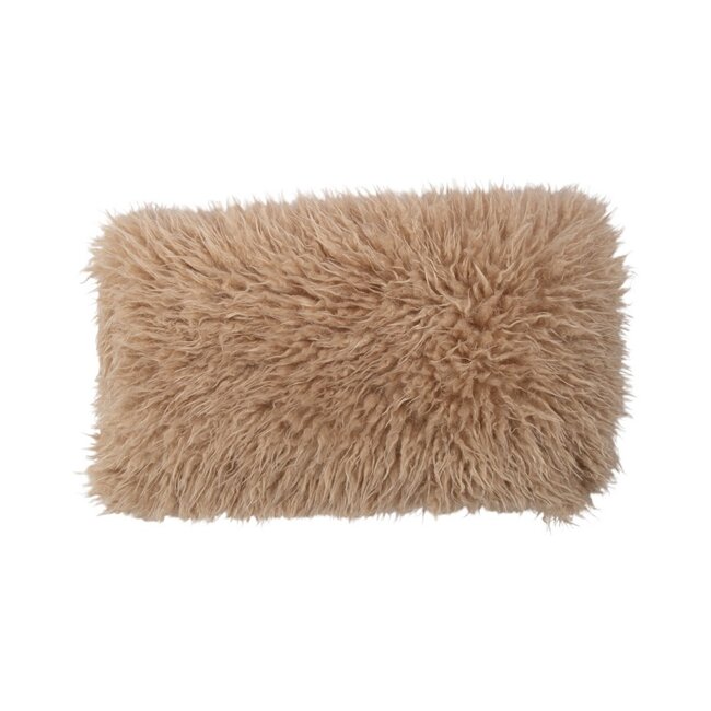 Mars & More Cushion tibetan lamb beige 30x50 cm