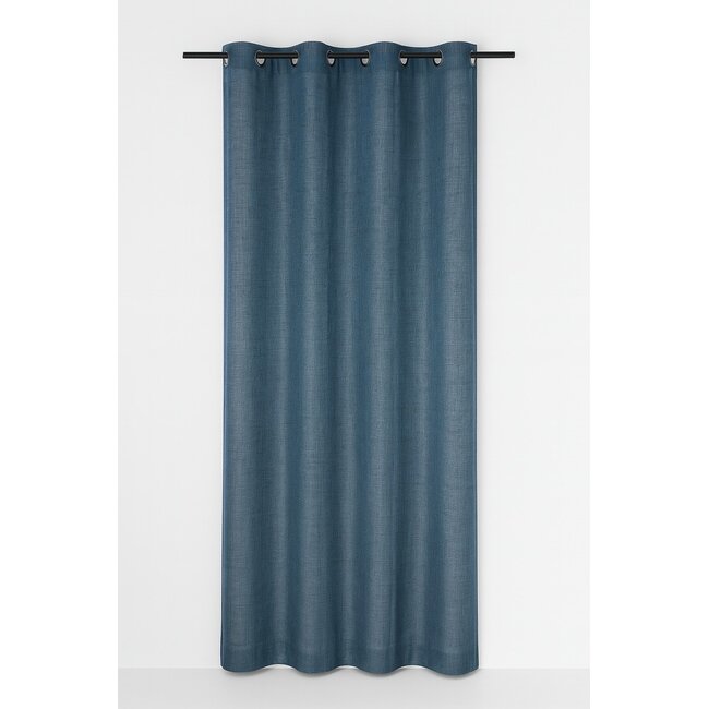 Linen & More Edera gordijn petrol 8 rings 135 x 260 cm