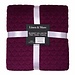 Linen & More Plaid Hartjes Paars 140x200cm