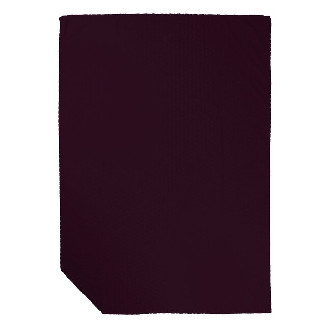 Linen & More Plaid Hartjes Paars 140x200cm
