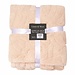 Linen & More Plaid Bladeren Beige 140x200cm