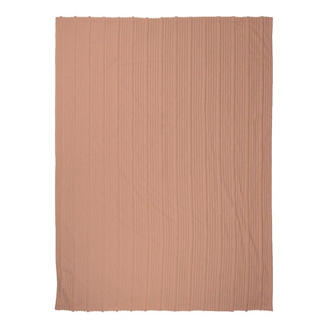 Linen & More Plaid Strepen Roze 140x200cm