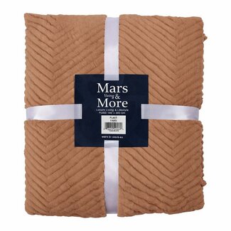 Mars & More Plaid Visgraat Taupe 140x200cm