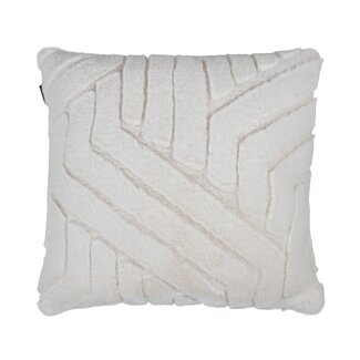 Linen & More Kussen Abstracte Lijnen Off White 45x45cm