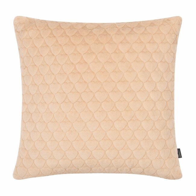 Linen & More Kussen Hartjes Beige 45x45cm