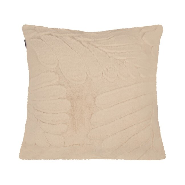 Linen & More Kussen Bladeren Beige 45x45cm