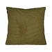 Linen & More Kussen Bladeren Groen 45x45cm