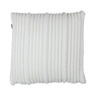 Linen & More Kussen Strepen Off Wit 45x45cm