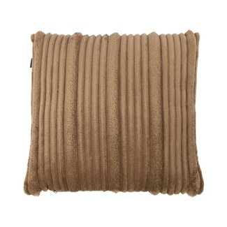 Linen & More Kussen Strepen Taupe 45x45cm