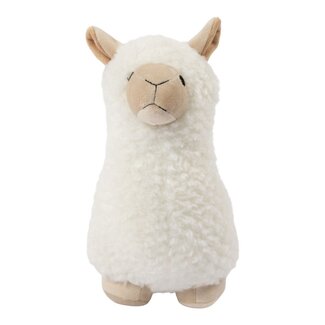 Mars & More Deurstopper witte teddy alpaca 24x13x26cm