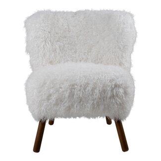 Mars & More stoel tibetan lamb off white 60x72x74cm