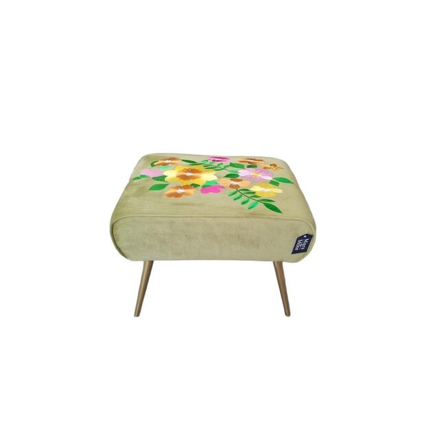 Mars & More Hocker Joy groen 52x40x40cm