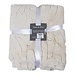 Linen & More Plaid Bladeren Off White 140x200cm