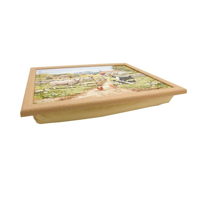 Lesser & Pavey Schootkussen laptray  Bordercollie met schapen 44 x 33 x 6 cm