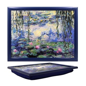 Lesser & Pavey Schootkussen – Laptray Waterlelies  van Claude Monet  44x34x6 cm